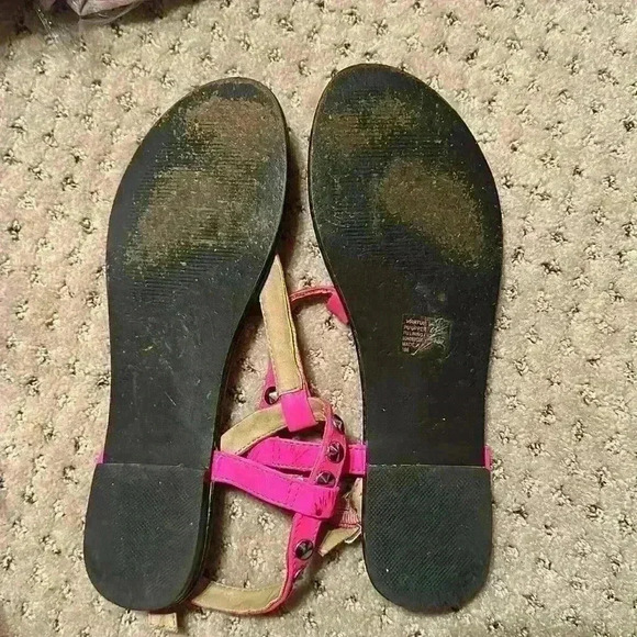 Hot Pink  Sandals - Picture 2 of 2